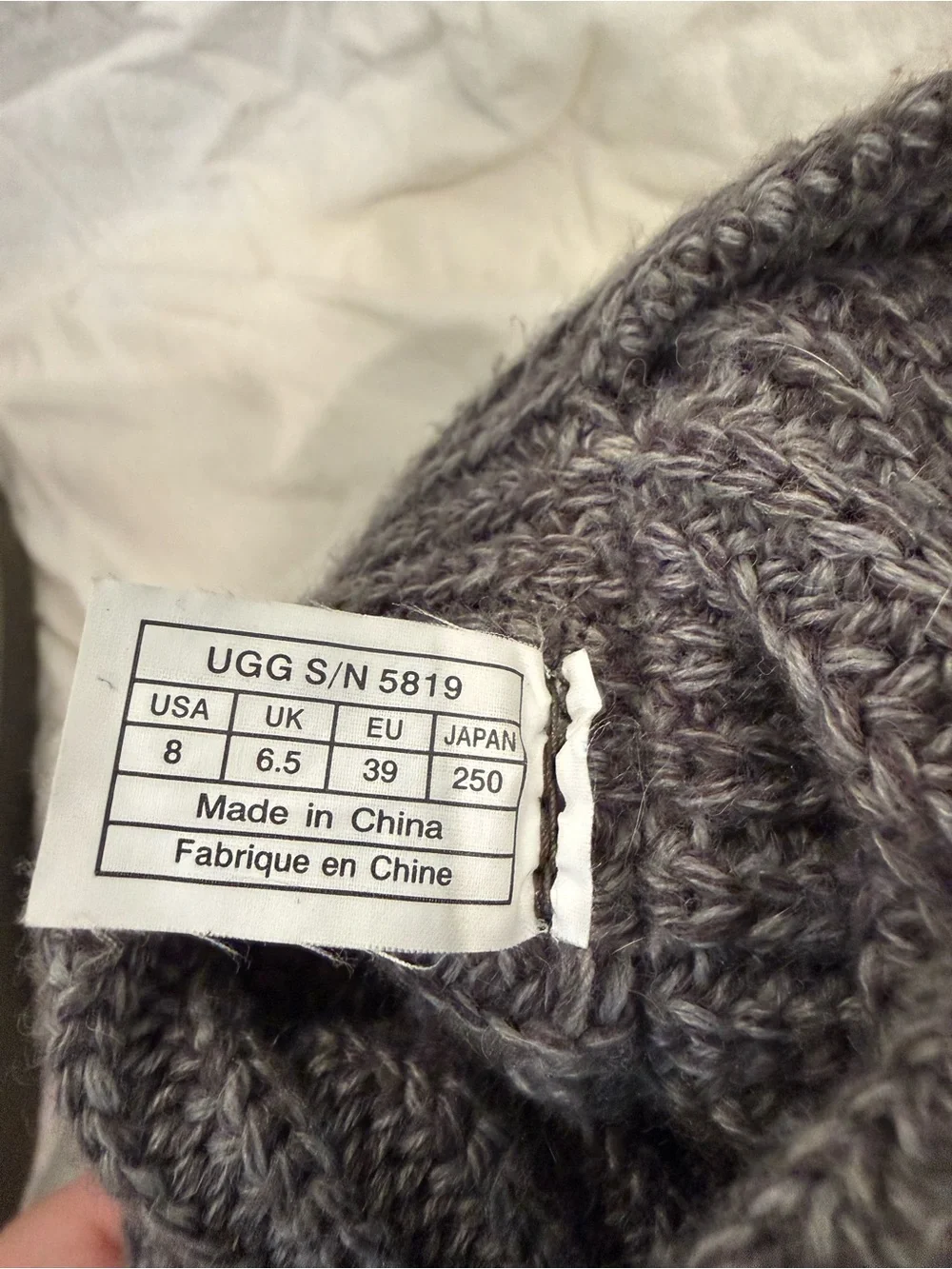 UGG soft knit